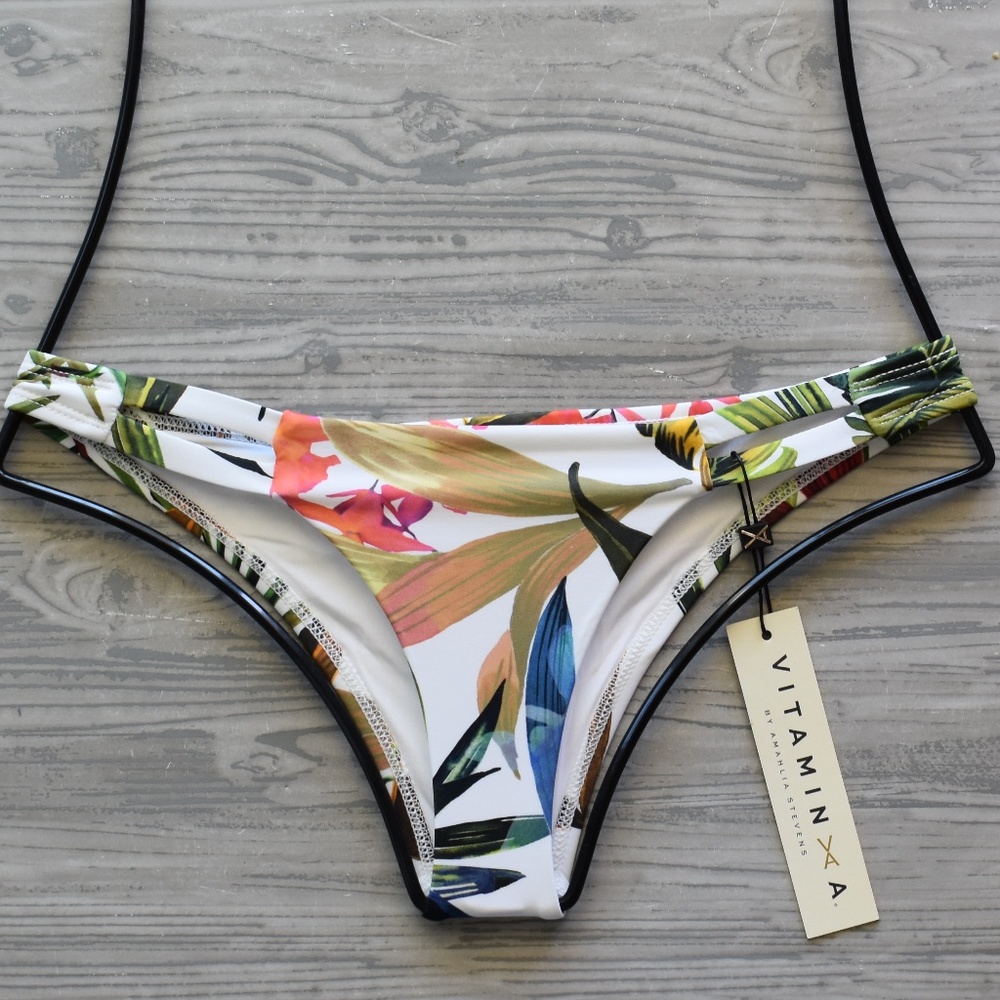 Vitamin A Swim Floral NEUTRA Hipster Bikini Bottom